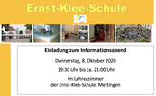 Infoabend Schulneulinge