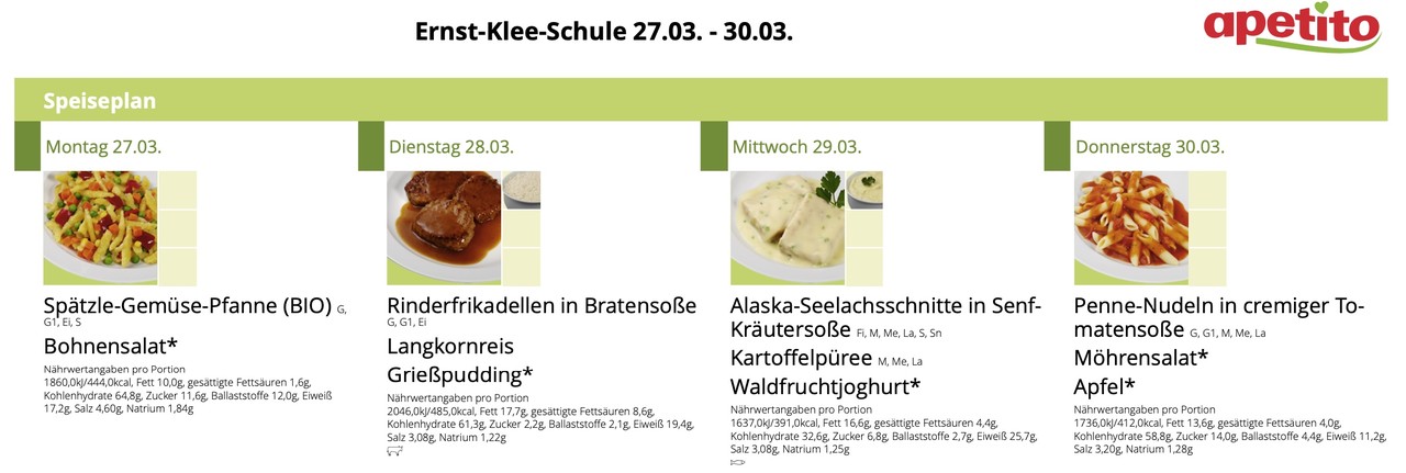 Speiseplan