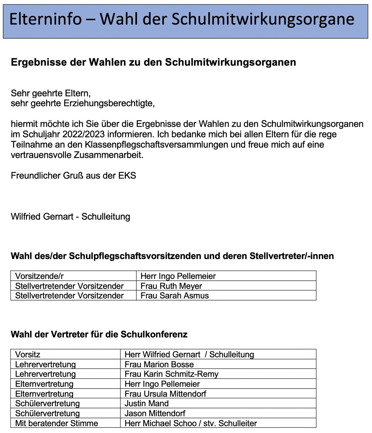Elterninfo