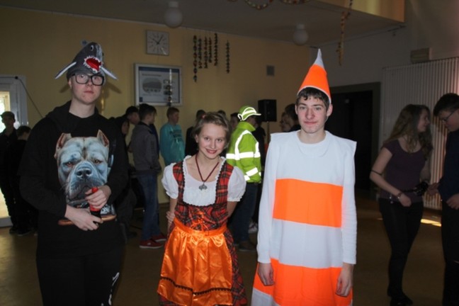 Schüler im Kostüm