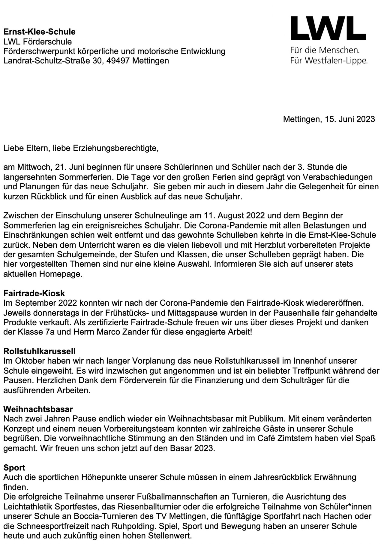 Sommerbrief 2